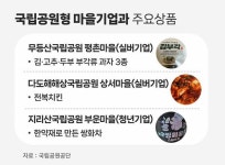 국립공원마을 특산품 맛보세요...김부각·전복치킨·쌍화차 출시