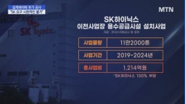 [단독]캐파도 모자란데… 수공과 갈등에 SK하이닉스 이천 공장 용수 공급 차질 우려
