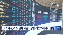 삼전닉스 급락에 코스피 휘청…올해 6번째 서킷브레이커