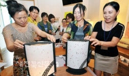 전주한지박물관 참가자내가 만든 한지등이에요