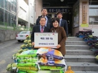 전주 중부새마을금고 효자지점 효자1동에 백미 전달
