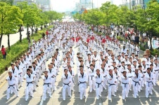 세계태권도인 한마음 힘찬 함성