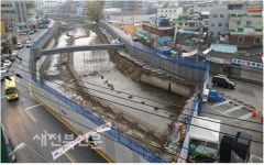 전주 노송천 옛 물길 되살아났다
