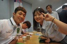 전북현대모터스축구단 솔내고등학교서 팬미팅