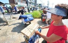 남부시장 노점 행정집행
