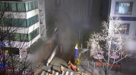 수원역 골든프라자 화재, 지하 피씨방에서 불길이… 수십명 병원 이송