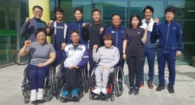 전북도장애인체육회, 장애인사이클 국가대표 선수단 격려