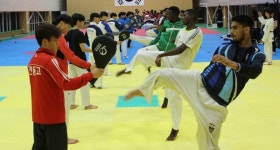 해외 6개국 태권도 국가대표, 태권도원서 훈련