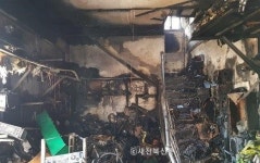 부안 상가 화재 80대 노부부 숨져