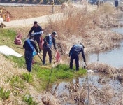 정읍 고부면 신정마을 청년회, 마을 저수지 환경정비 나서