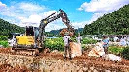 완주군 상관면 수원천 범람 막은 숨은 영웅