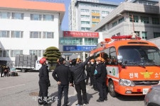 익산소방서, 원광대학교병원과 합동소방훈련 실시