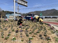 장수 산서면, 아름다운 꽃으로 코로나19 이겨내자