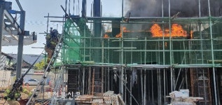 전주 주유소 공사 현장에서 불…재산피해 310만원