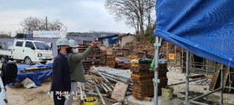 장수소방서, 산서119지역대 신축현장 점검