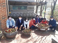 인후2동 마을계획추진단, 주민센터 화단 정비