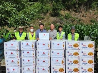 남원시 산동면지역사회보장협의체, 경로당에 햇감자 전달