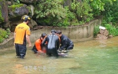 완주 동상계곡서 30대 물에 빠져 숨져