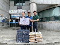 고창 성내면 다정농산, 백미·고구마 기탁