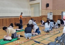 군산소방서, 동원중 교직원 대상 심폐소생술 교육