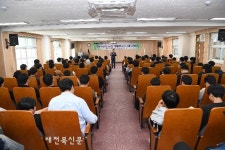 유희태 완주군수, 전북하이텍고 초청 특강