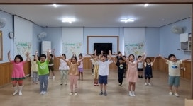 완주소방서, 꽃동산어린이집 응원 방문