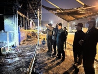 부안군, 격포항 수산시장 화재 피해복구 총력