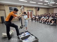 장수소방서, 노후아파트 인접 초등학교 화재대피훈련