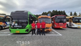 진안군 무진장여객, 홍삼축제 홍보 ‘앞장’- 운전기사 전원 홍보티 착용