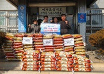 영농조합법인 해찬솔, 오산면에 사랑의 쌀 기탁