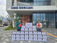 남원 지리산마트타운 김선길 대표, 인월면지사협에 두유 60박스 기탁