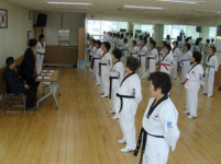동두천시 실버태권도반 인천시 실버태권도와 교류행사