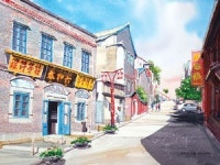 붓놀림에 다시 깨어난 그 시절 개항 풍경