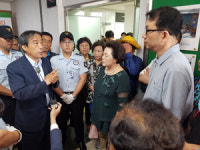 인천 남구 주안 1구역 비상대책위, 박우섭 남구청장 항의방문