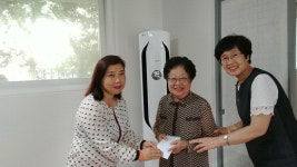 에어컨 바람 솔솔… 어르신에 시원한 여름 선물