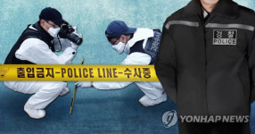 부패한 시신 옆에 있던 남성 투신