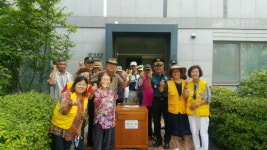 영종지구대 지역 아파트 노인정에 ‘반신욕기’ 전달