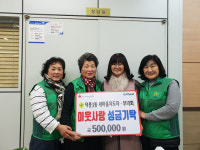 하남시 덕풍3동 새마을지도자협의회·부녀회,이웃사랑 성금 50만 원 기탁