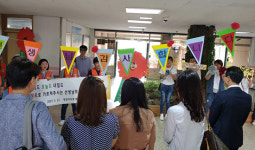 김포 사우초교, 스승의 날 맞아 ‘아침 등교길 선생님 마중’