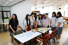 여주교육지원청 카페‘미려’ 창명여중 미술작품 전시회