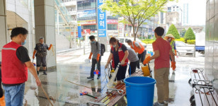 의정부희망회복센터, 의정부역 3번 출구 등 노숙인 민원 지역 청소