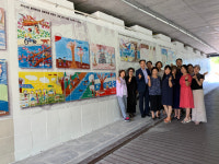 용인 정평천 신촌2교 하부 통로 벽면  갤러리로 탈바꿈