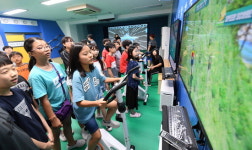 VR스포츠에 즐거운 아이들