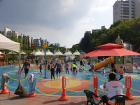 군포시, 도심 내 공원에서 어린이 위해 운영한 무료 물놀이터 4만7천여 명 이용