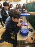 안양 호성초교 체육관서 흡연중독방 탈출 체험 교육