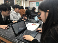 용인 백현중,크롬북 활용한 스마트교육 실천