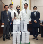 경기도의회 안혜영 부의장과 궁 잔기지떡 ,도의료원 수원병원 의료진 격려물품 전달