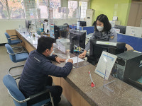 과천경찰서 민원실 창구 코로나 안전 가림막설치