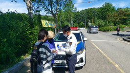 부천원미서, 시민들에게 마스크 보관팩 배부