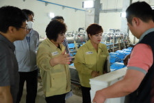 이해금·곽미연 평택시의원 밀착 행정 청북 하수처리장 등 찾아 분리막 확인